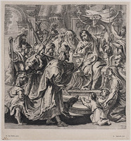 KG 17577
<br/>
Cambyses II bij een rechter
<br/>
<em>Eynhoudts, Remoldus (1613-1680)</em>
